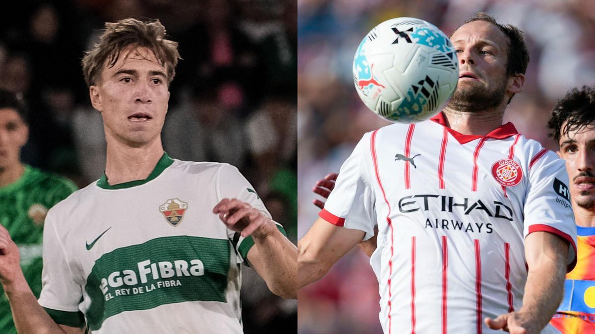 Affengruber y Blind, futbolistas de Elche y Girona