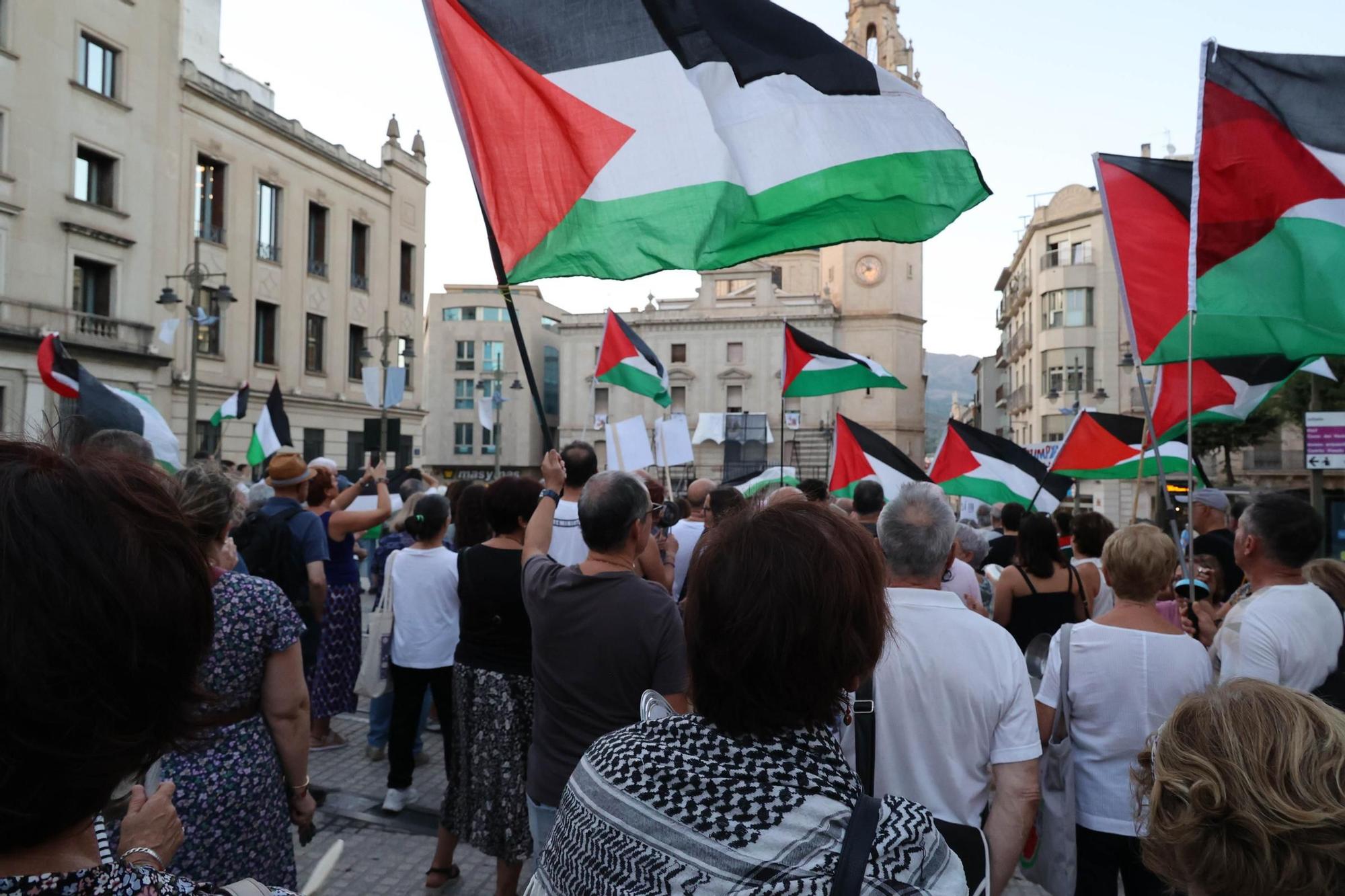 Concentración en Alcoy contra el genocidio en Gaza