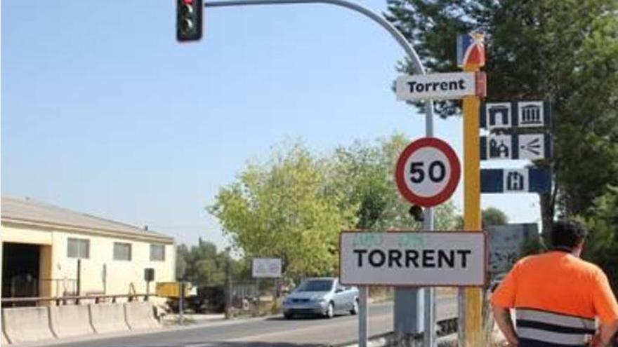 Entrada a Torrent desde la CV-405