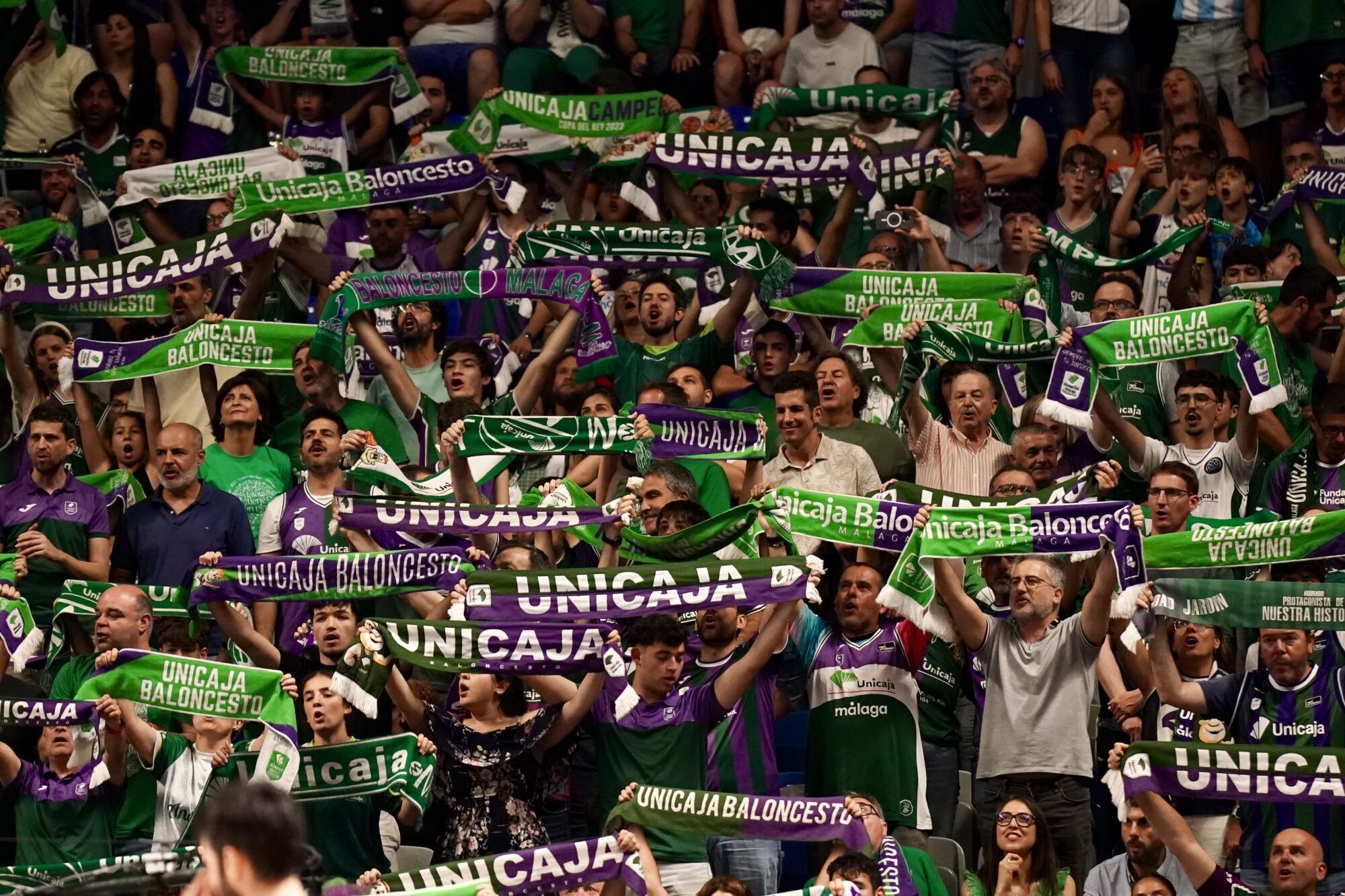 Cuartos de final de la Liga Endesa entre el Unicaja y el Barça