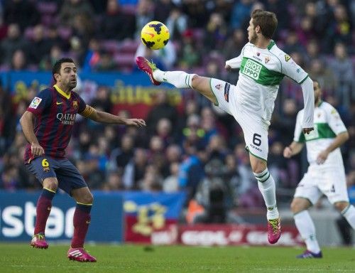 Imágenes del partido disputado entre el Barcelona y el Elche.