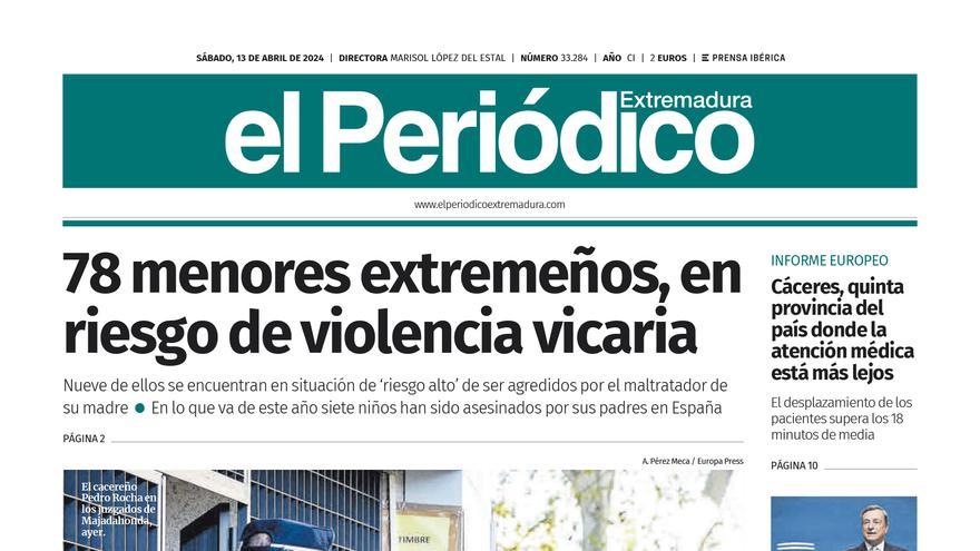 Consulta la portada correspondiente al día 13 de abril de 2024