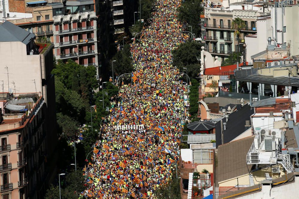 La manifestación de la Diada, en fotos