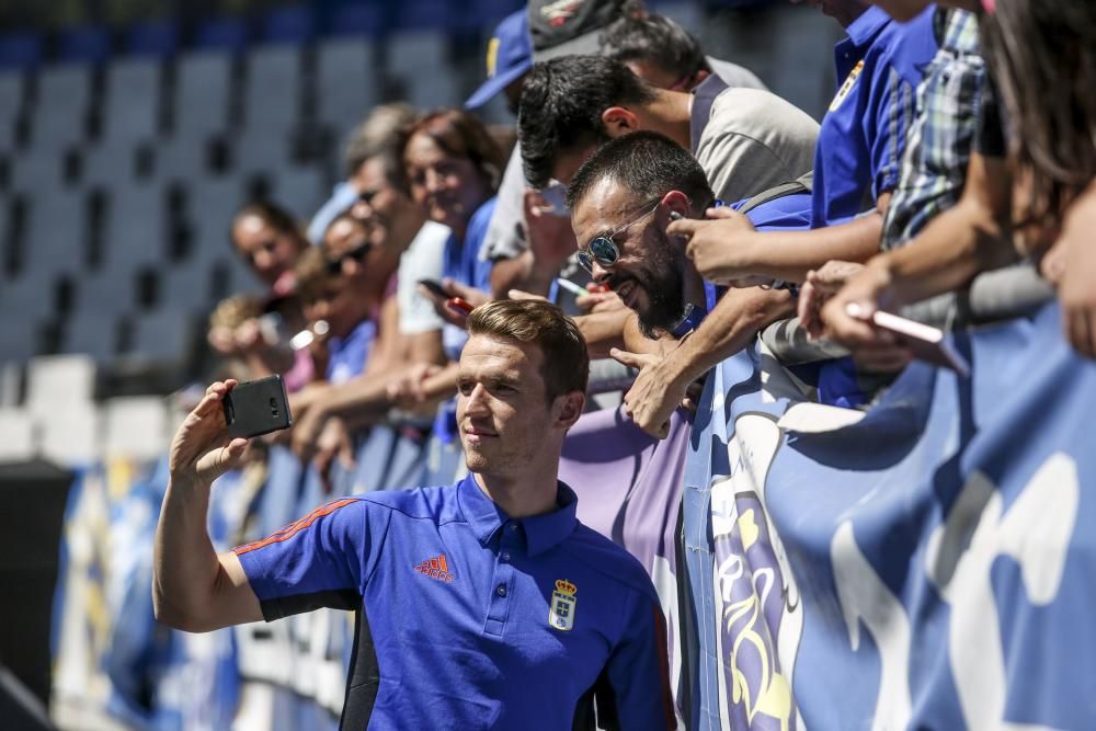 Presentación de Hidi, nuevo jugador del Real Oviedo