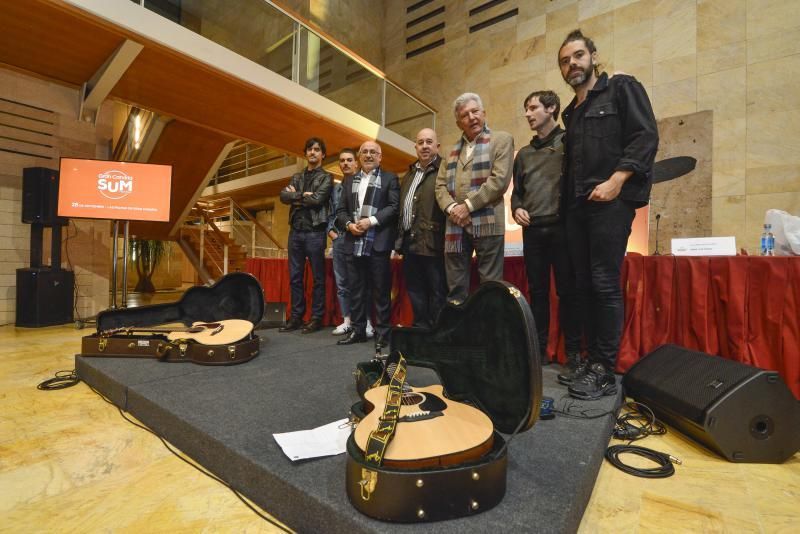 LAS PALMAS DE GRAN CANARIA. El director del Gran Canaria Sum Festival, Juan Francisco Senabre, presentaron junto a Antonio Morales y Pedro Quevedo, las novedades de la segunda edición. Grupos invitados Second y Miss Cafeina. FOTO: J. PÉREZ CURBELO  | 17/01/2019 | Fotógrafo: José Pérez Curbelo