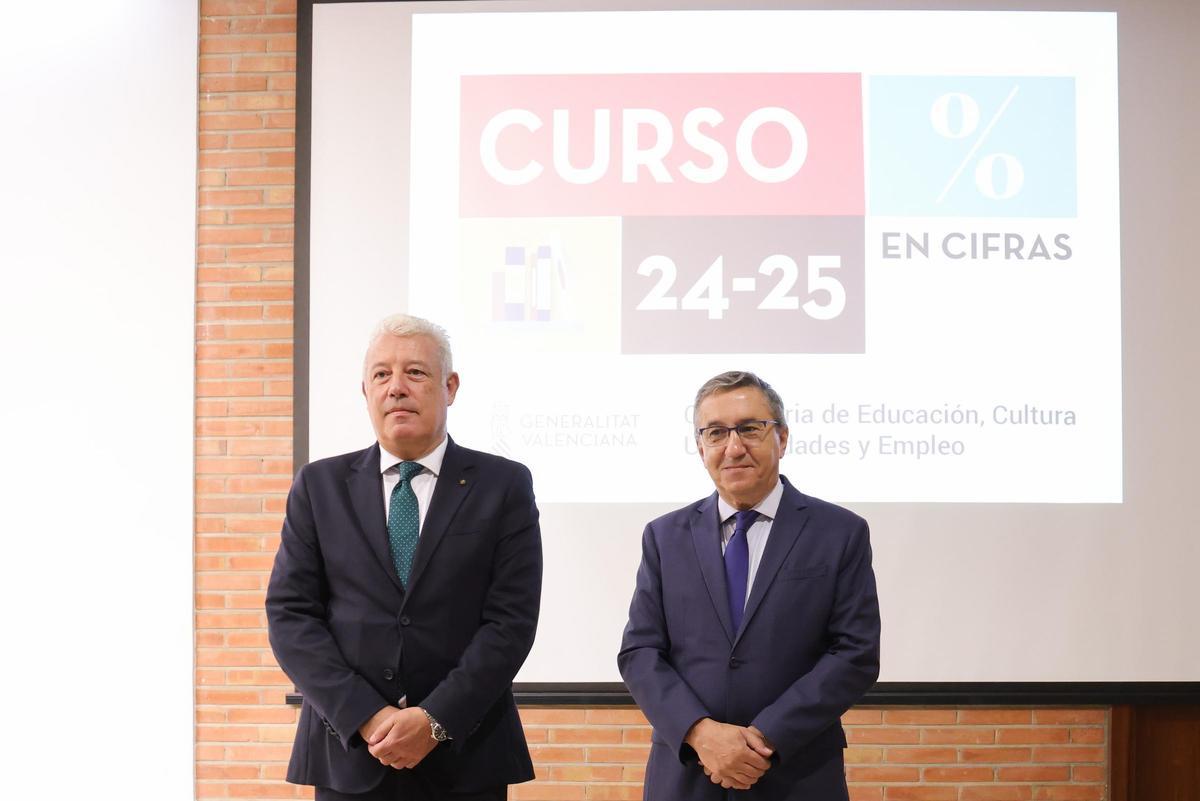 El conseller Rovira, con el secretario autonómico.