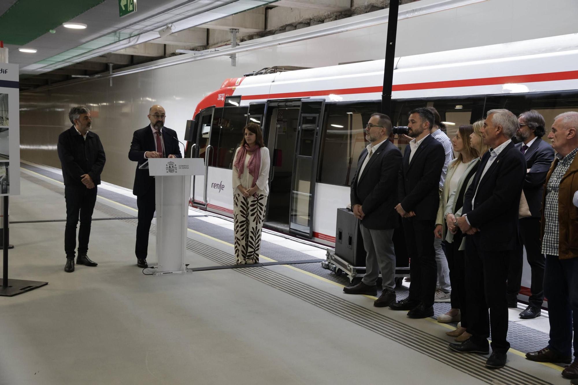 Así fue la inauguración del soterramiento de Langreo