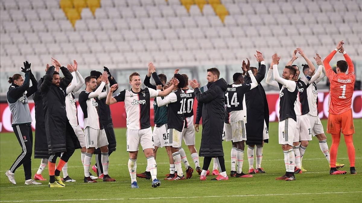 zentauroepp52693978 turin  italy   08 03 2020   players of juventus fc celebrate200309183335