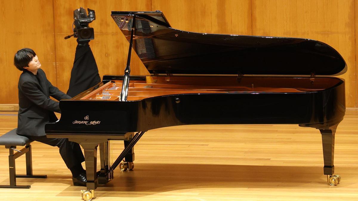 Uno de los participantes en el Concurso Internacional de Piano Ciudad de Vigo del año pasado.