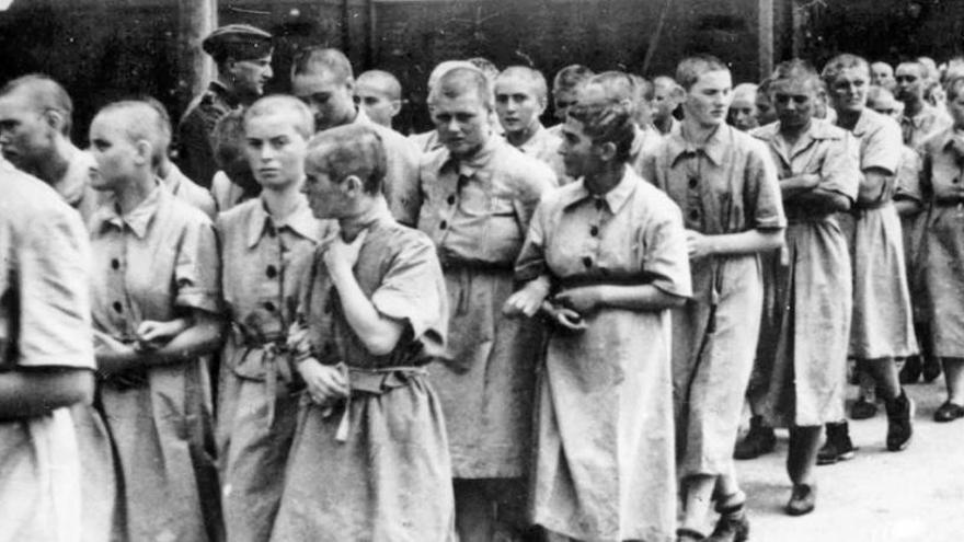 Presas usadas como esclavas en Auschwitz para I.G. Farben.