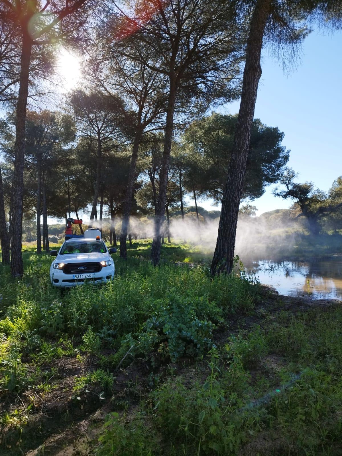 La operativa combina muestreos, identificación y cuantificación de larvas y adultos, registro de factores de riesgo y designación de zonas a tratar en coordinación con el equipo técnico de Tragsatec, incorporando toda la información a una herramienta digital de seguimiento.