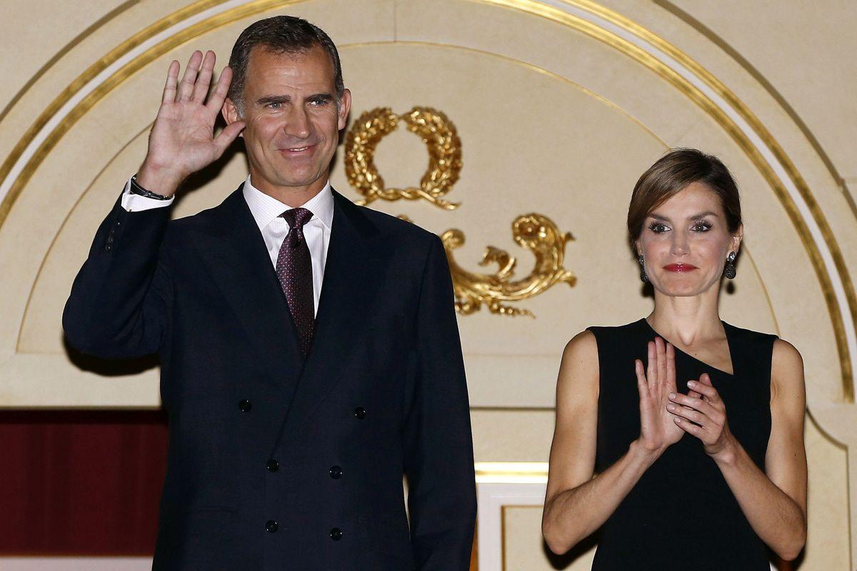 Felipe VI y Letizia Ortiz en el palco del Teatro Real