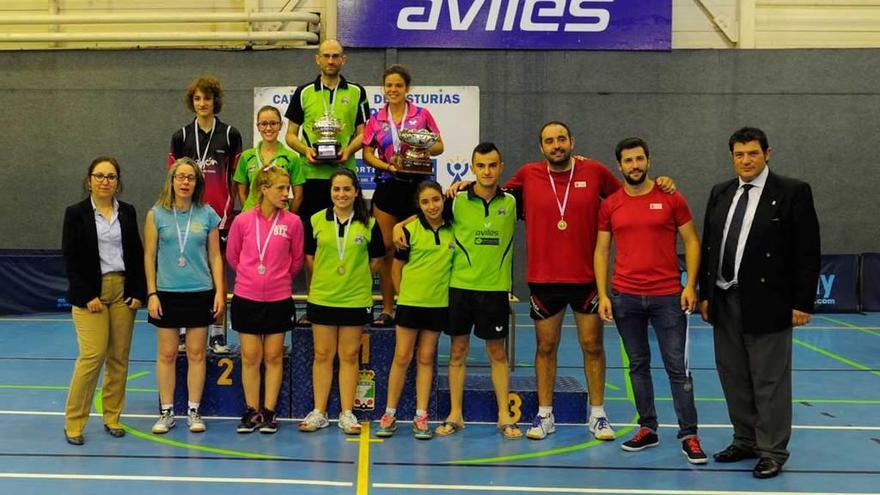 Medallistas del Campeonato de Asturias absoluto y juvenil.