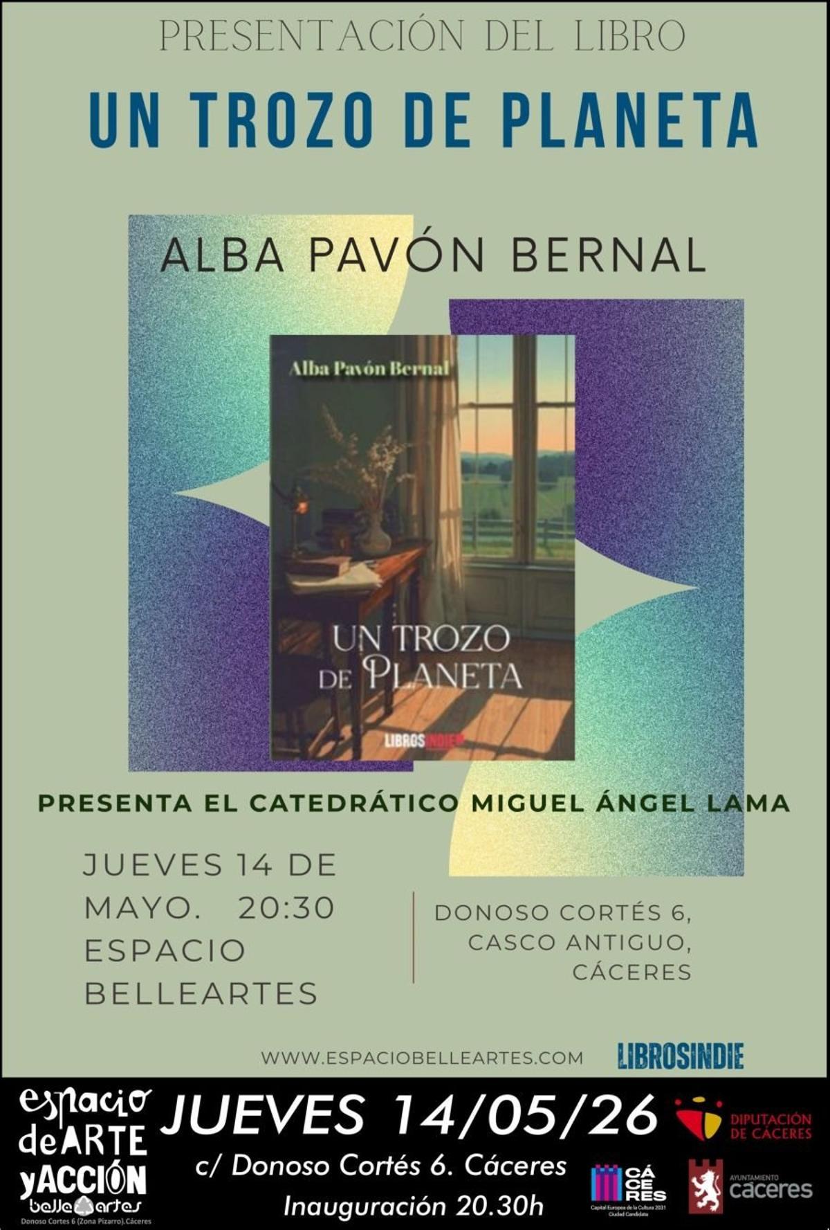 Cartel oficial de la presentación en Cáceres.