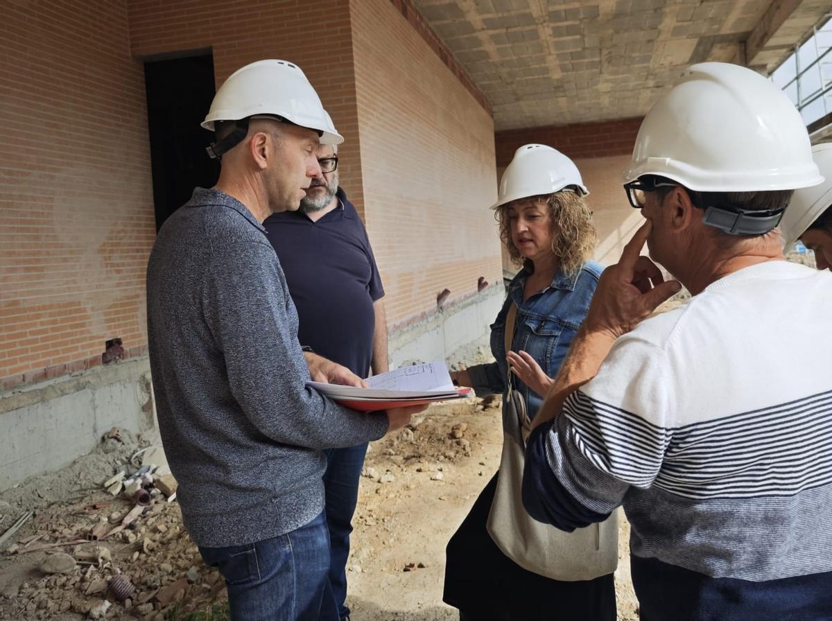 Visita a las obras, el viernes pasado.