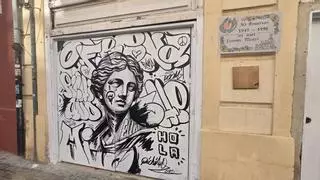Un grafiti de PichiAvo inicia una de las propuestas más originales de las Fallas 2026