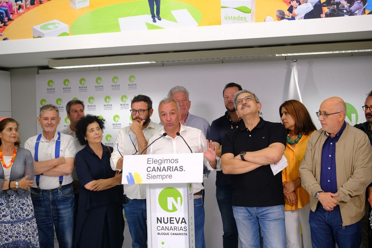Luis Campos valora los resultados obtenidos por Nueva Canarias en los comicios del 23J