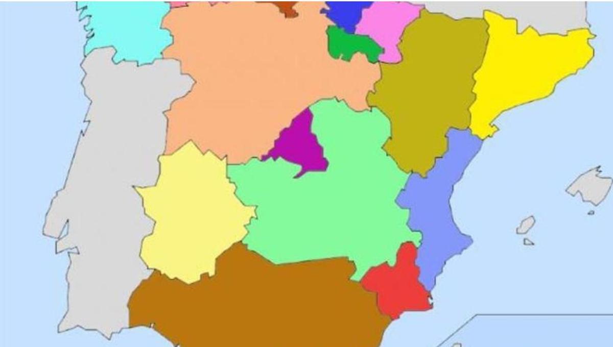 El mapa que muestra las Comunidades Autónomas más queridas y odiadas por  los españoles - Málaga - COPE