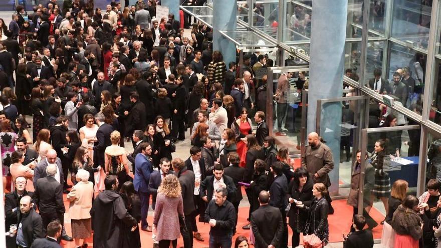 Asistentes a la gala de los Premios Mestre Mateo celebrada en Palexco.