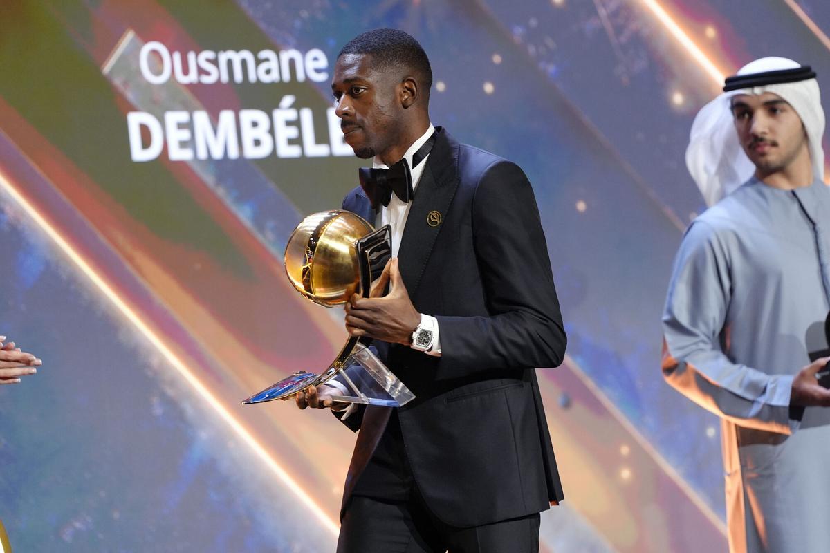 Ousmane Dembélé during the Globe Soccer Awards 2025- 16h edition. in Dubai, UAE - Sport Soccer - December 28, 2025 (Photo by Fabio Ferrari/LaPresse)