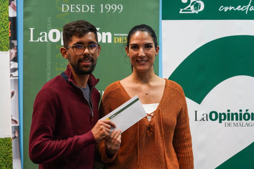 Entrega de los premios a los ganadores del V Torneo de Pádel de La Opinión de Málaga.