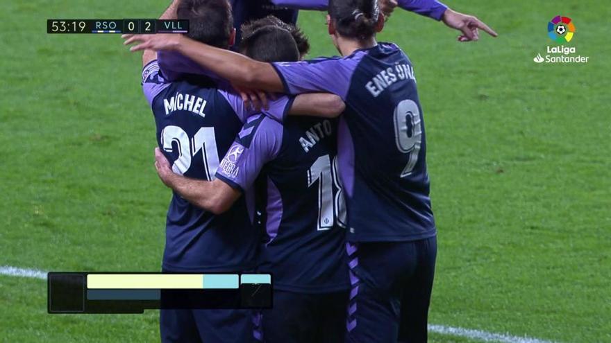 LaLiga Santander: Los goles del Real Sociedad-Real Valladolid (1-2)