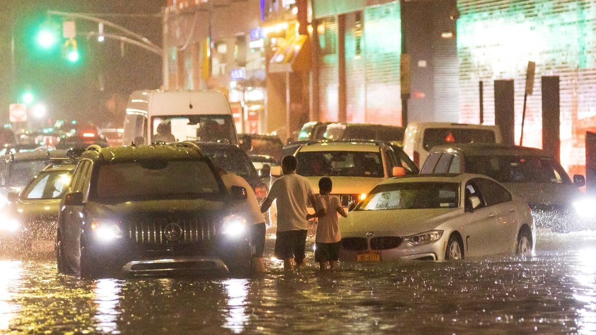 Lluvias en NY