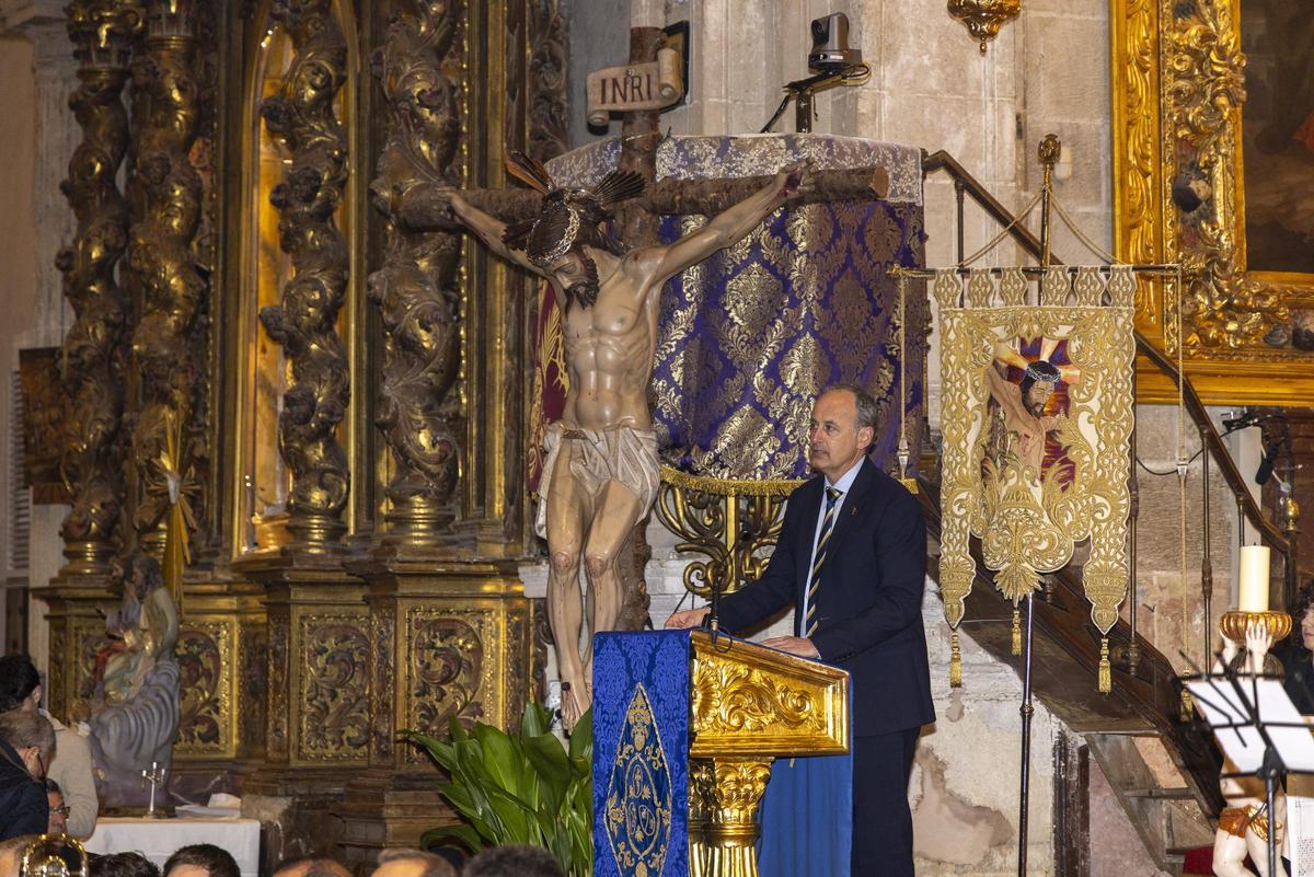 Javier Celdrán fue el encargado de presentar al pregonero