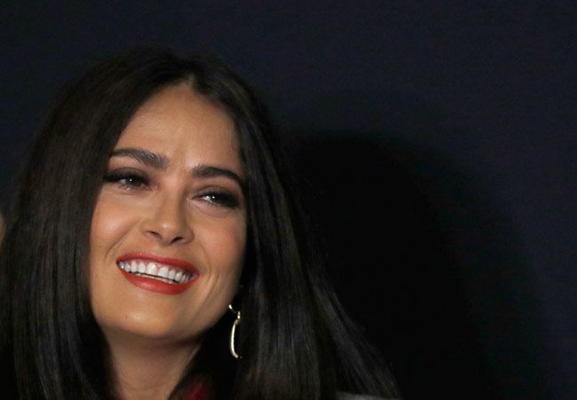 Salma Hayek, en un acto de Netflix en México
