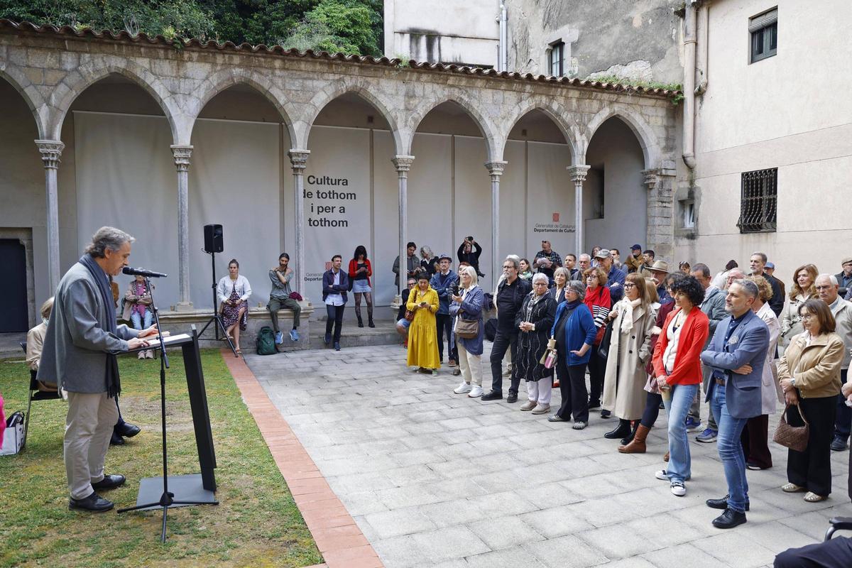 Les imatges del tradicional esmorzar literari de la Generalitat a Girona