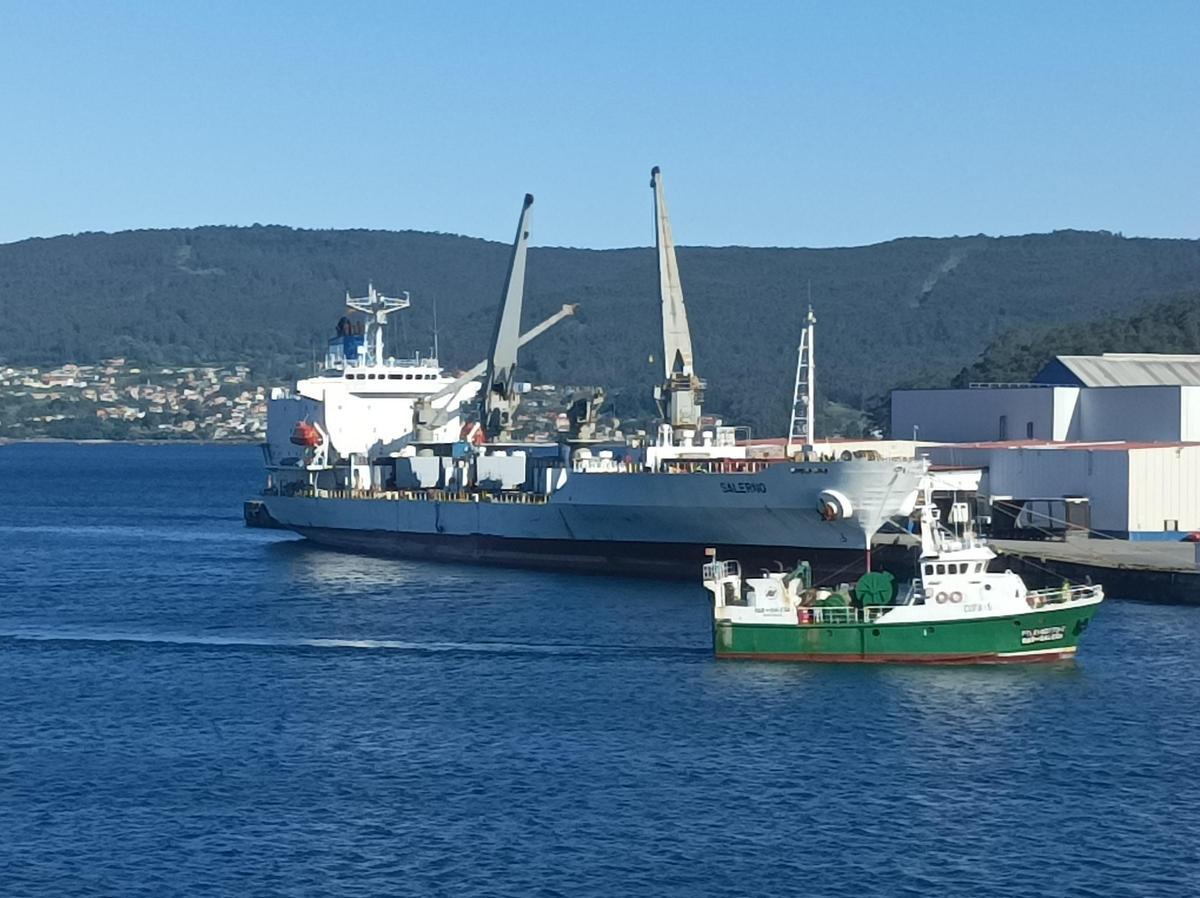 Un mercante en el Puerto de Marín
