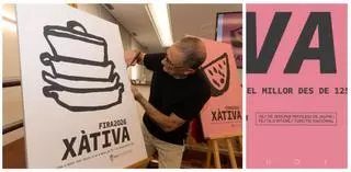 El PP denuncia que se ha eliminado la referencia a Jaume I en el cartel de la Fira de Xàtiva... cuando sí sale en los 12 diseños
