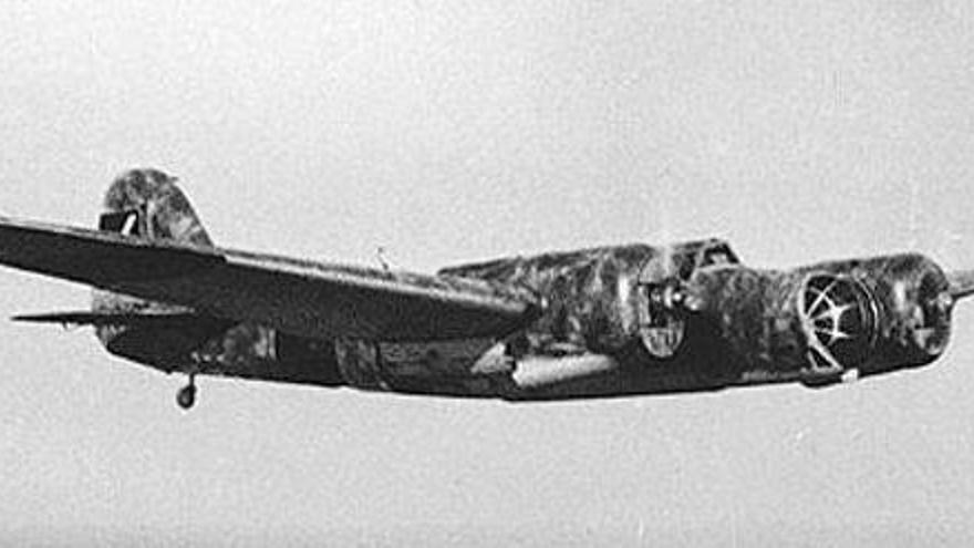 Un SB2 Tupolev como los dos que bombardearon al &#039;Deutschland&#039; el 29 de mayo de 1937.