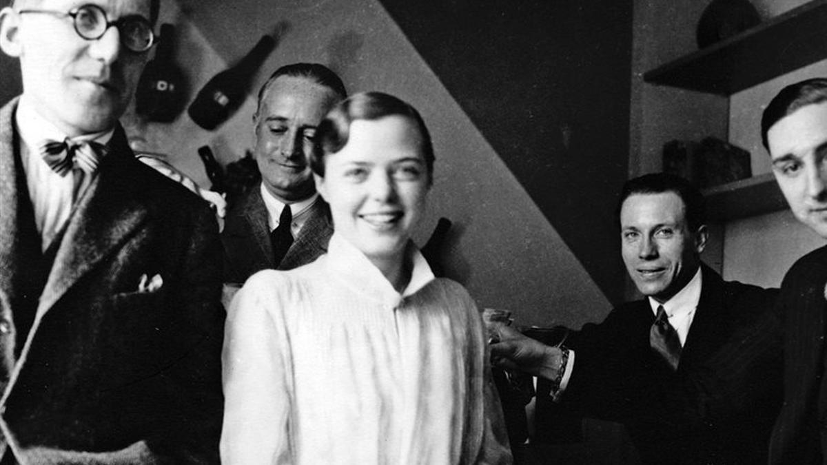 Charlotte Perriand junto a Le Corbusier.