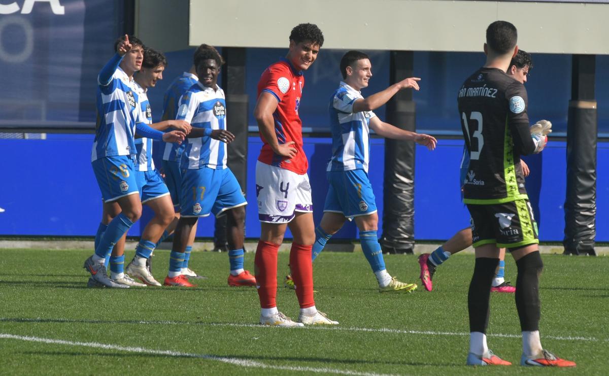 Victoria de equipo grande para el Fabril ante el Numancia (2-1)