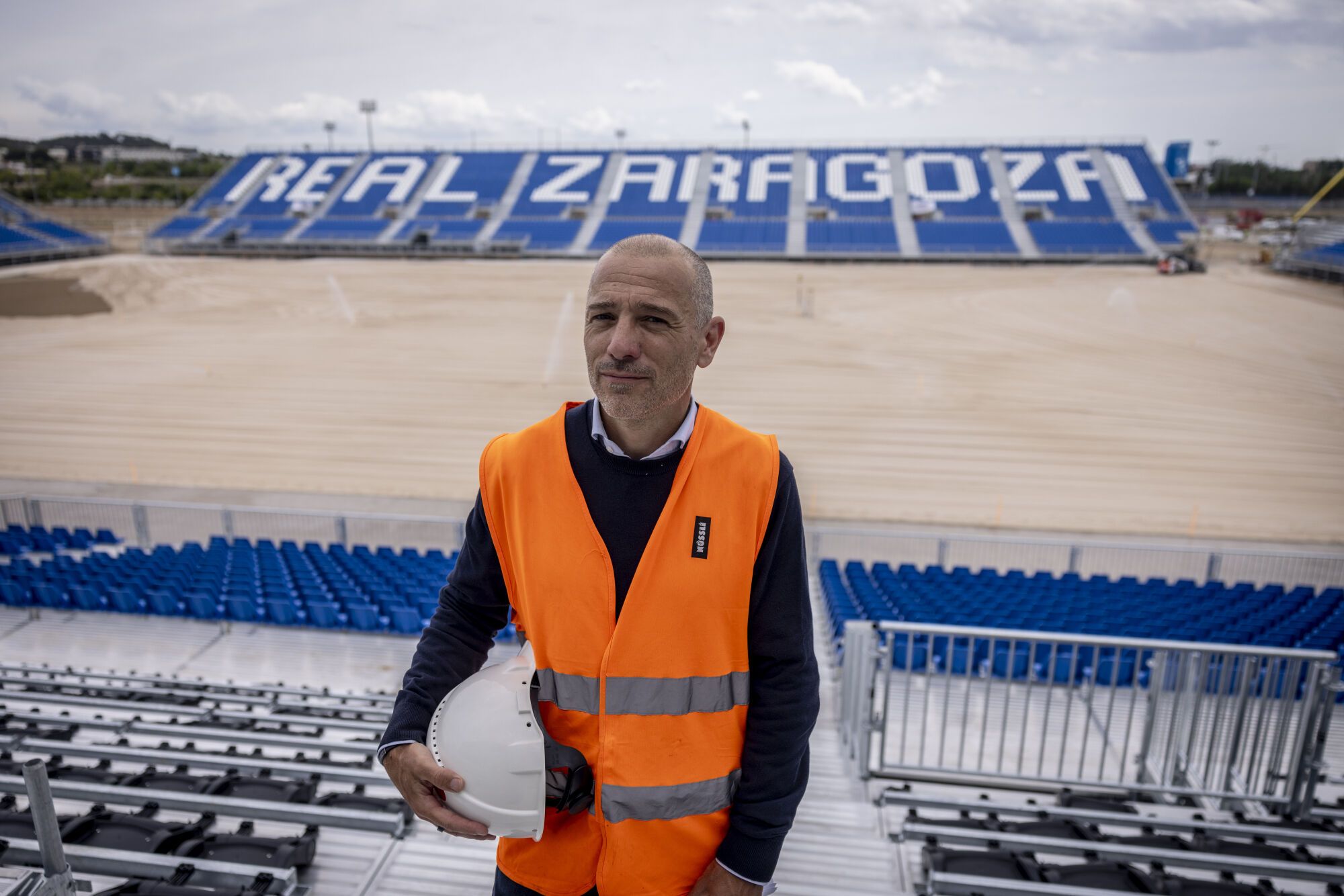 VISITA TECNICA AL ESTADIO MODULAR DEL REAL ZARAGOZA - LLUIS HERRERO CEO DE NUSSLI