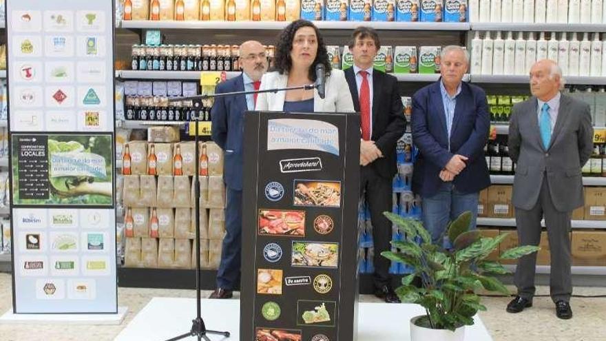 Belén do Campo, durante la presentación de la muestra.