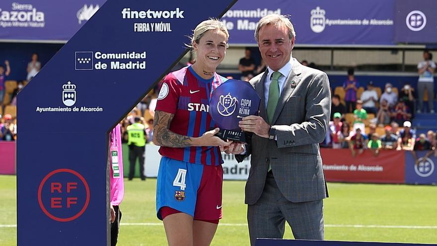 Mapi León, premiada como la jugadora más destacada de la final de la Copa de la Reina Iberdrola