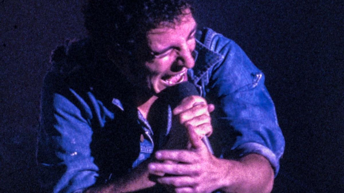 Bruce Springsteen, en el concierto del Palau d'Esports de 1981.