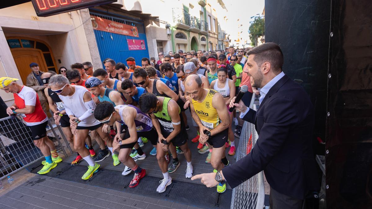 El alcalde de la salida en la prueba de adultos del pasado sábado