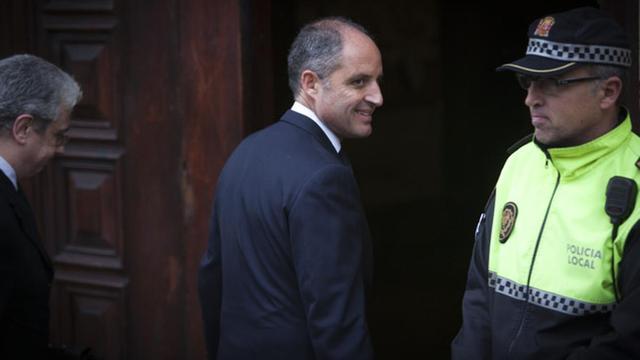 Camps, a su llegada al tribunal.