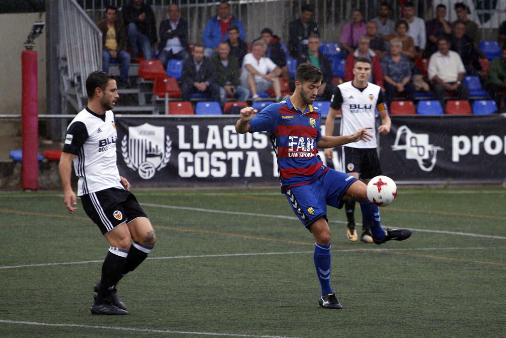 Les millors imatges del Llagostera-Valencia Mestalla (2-2)