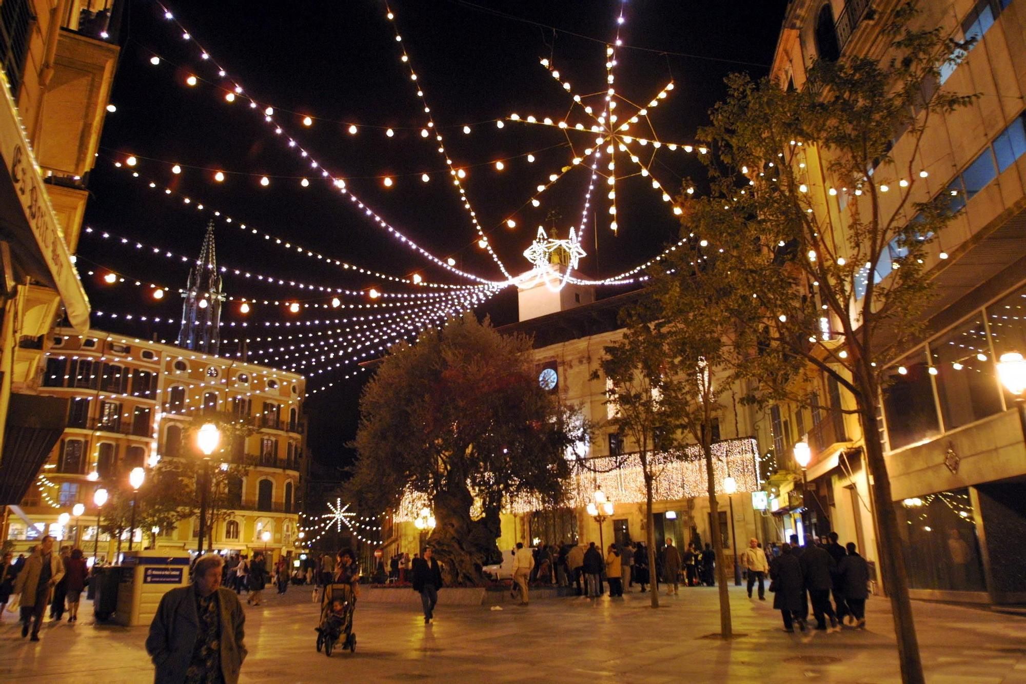 Blick ins Mallorca-Archiv: So sah die Weihnachtsbeleuchtung von Palma früher aus