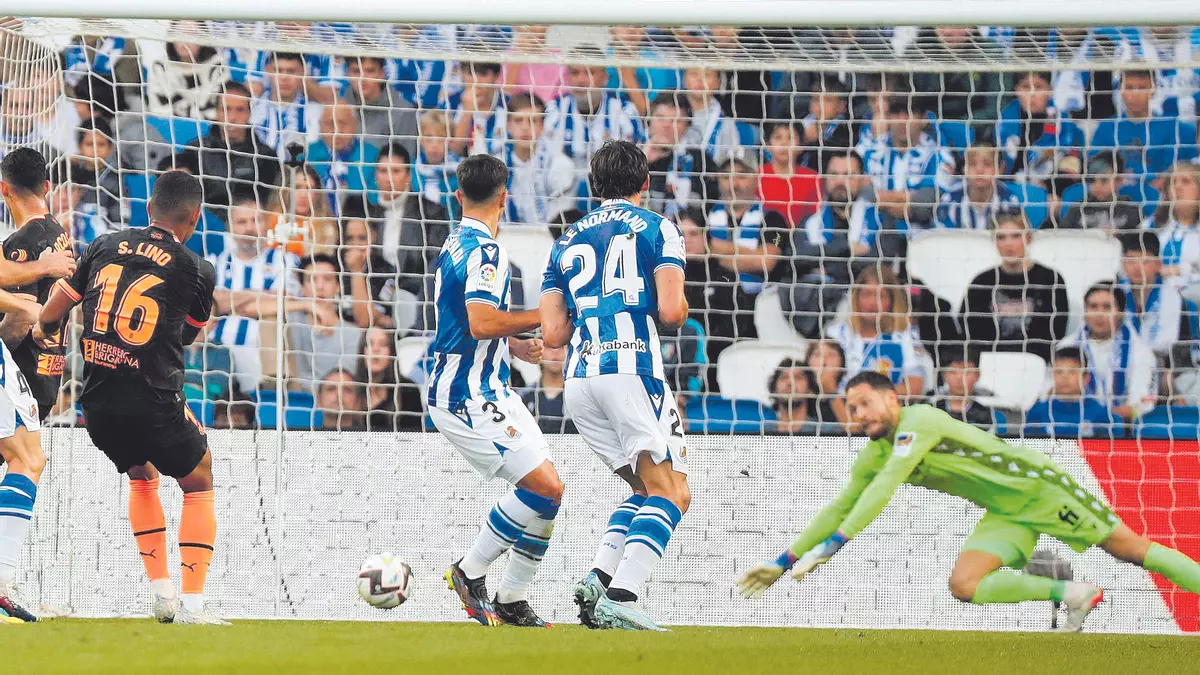 La nota positiva del Valencia del empate de San Sebastián