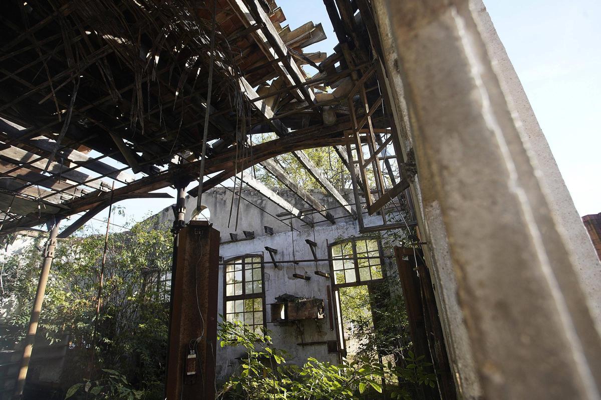 L'estat actual de l'edific, molt deteriorat.