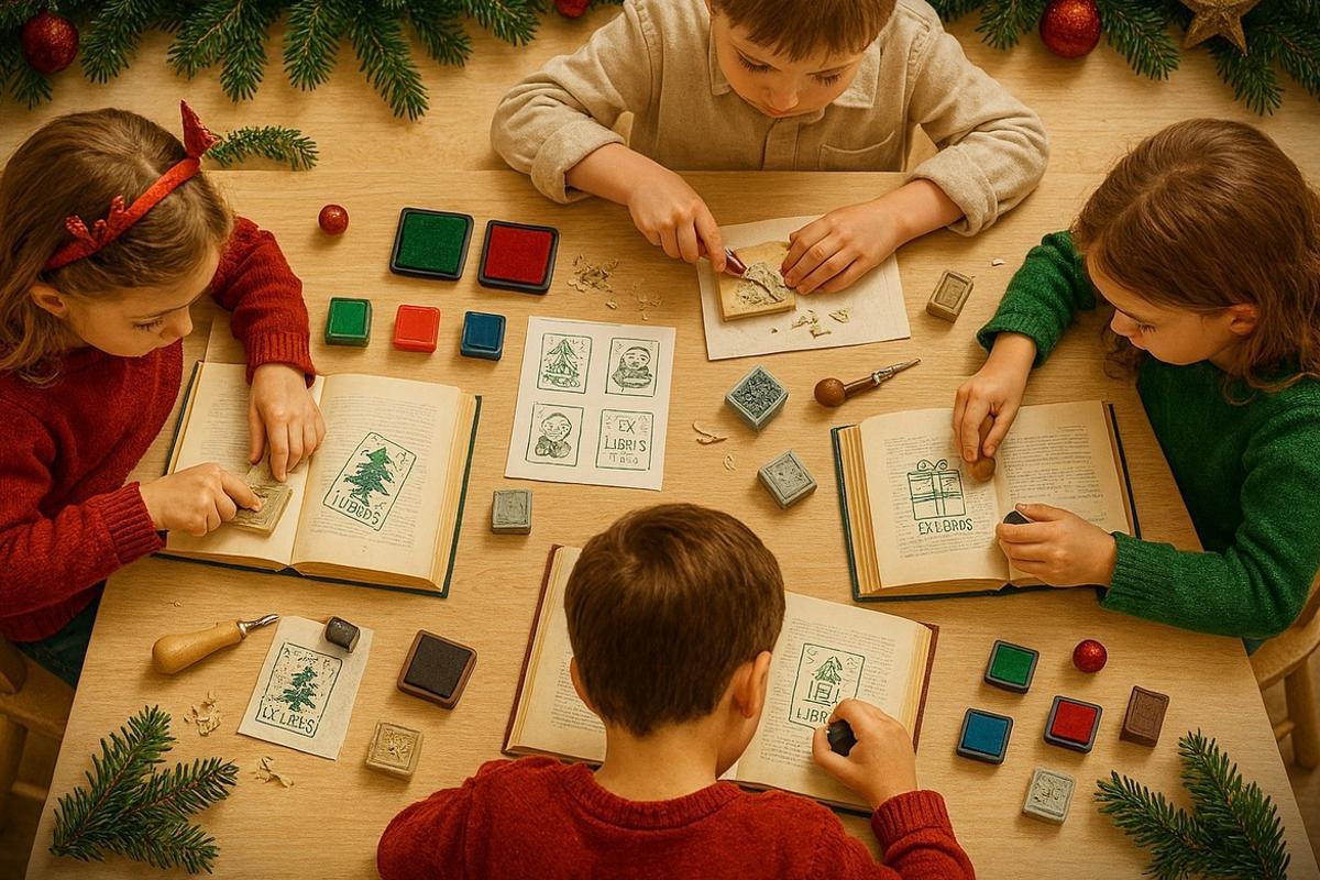 Taller infantil de ex-libris en el castillo de San Antón.