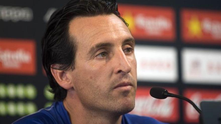 Unai Emery en rueda de prensa