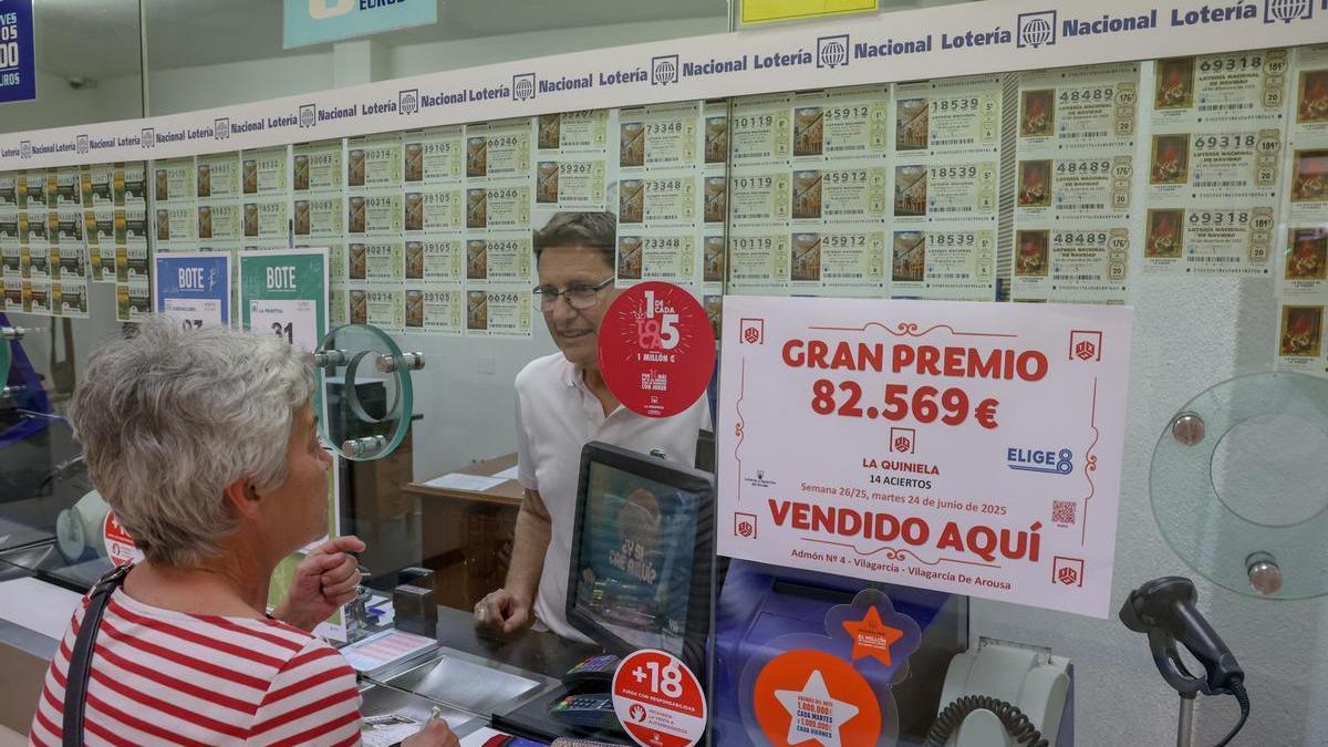 Imagen de archivo de la administración de lotería donde se selló el boleto.
