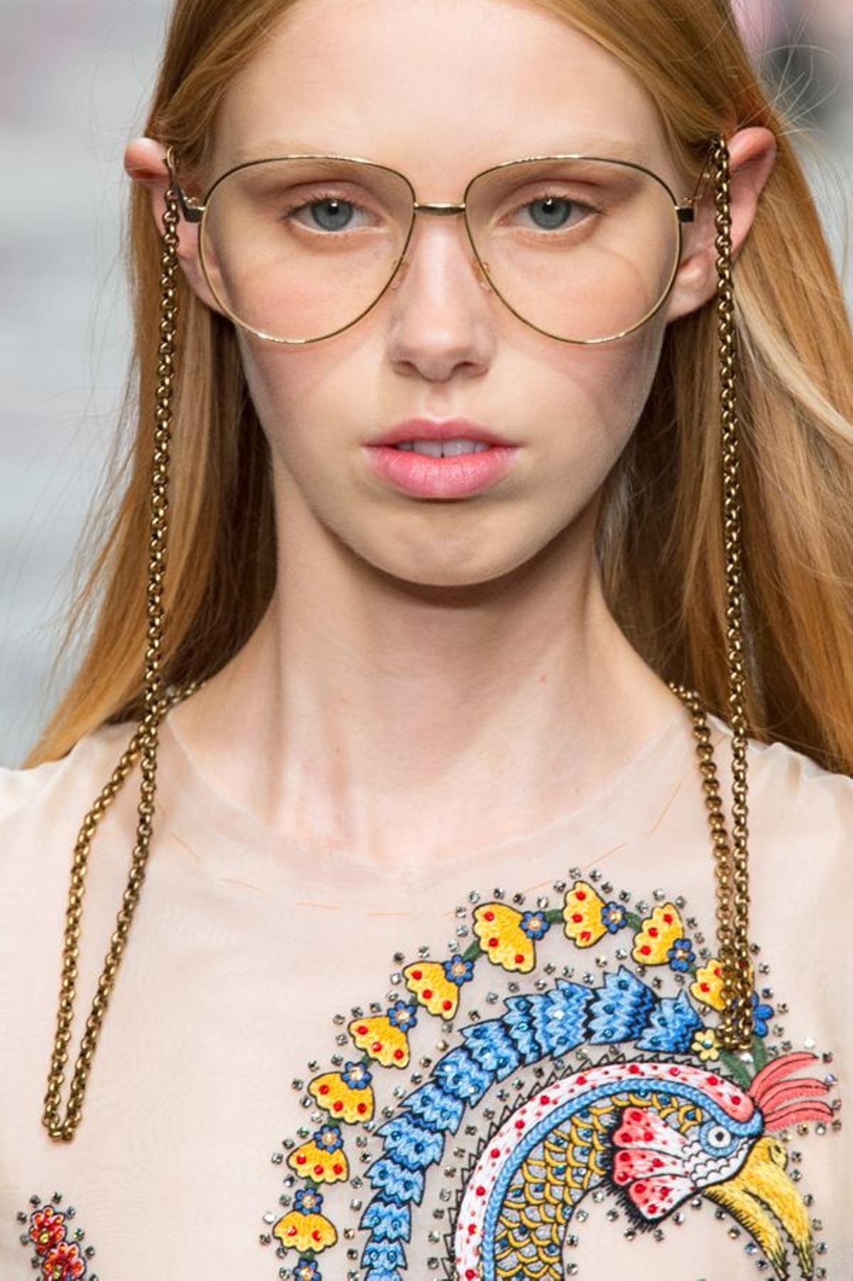 Las gafas 'nerd': desfile de Gucci