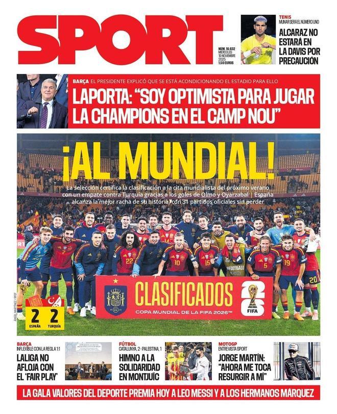 Las portadas de la prensa deportiva de hoy